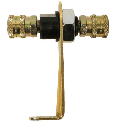 Bulkhead connector bracket connectors attached