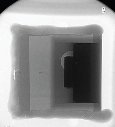 MIG weld x-ray using Protec CE15S++ showing weldseams without pores