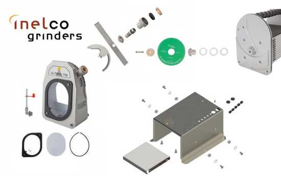 exploded view of the inelco grinder