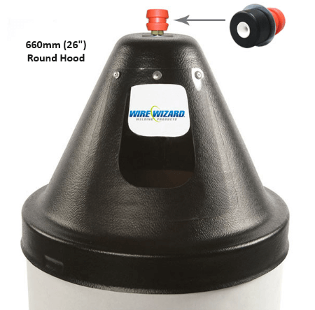 660mm 26" Round Wire Wizard Drum Hood