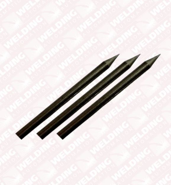 Example of pre sharpened tungsten TIG electrodes to 20 degrees