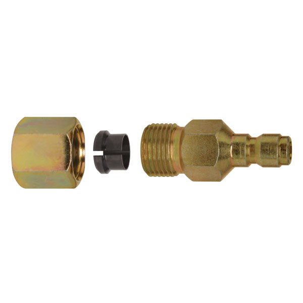 Compression Connector components with ferrule