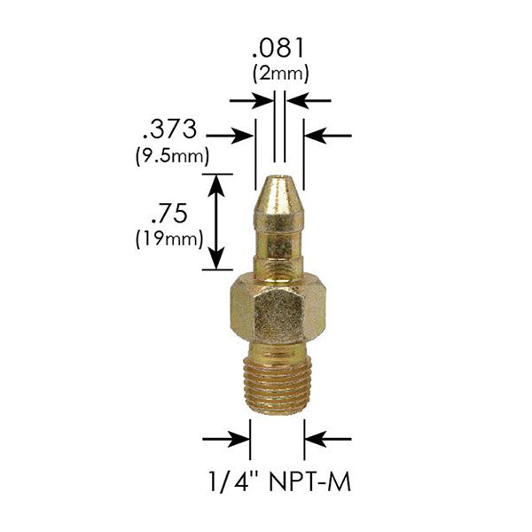 Dimensions of Miller 75 Inlet Guide