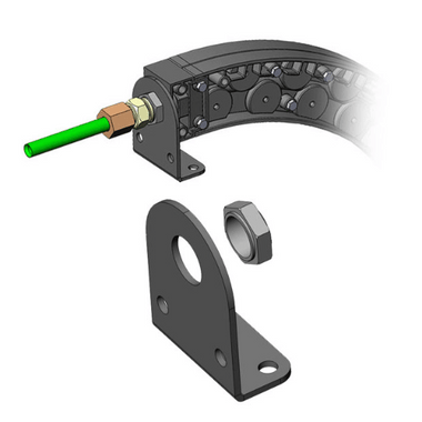  wire guide face mount bracket 