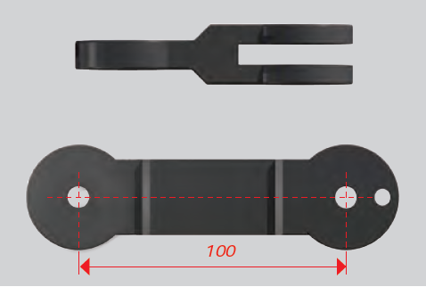 image of Adjustable Extension front and top view